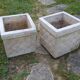Paire de jardinières cubiques vintage 1960