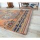 1970s Turkish orange wool runner rug 95x319