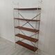 Vintage brass and teak shelf