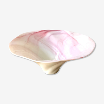 Milky pink Murano glass cup