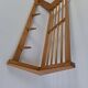 Mid-century Czechoslovak wooden wall coat rack with shelf, Uluv, 1970s