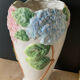 Ceramic vase slip flowers