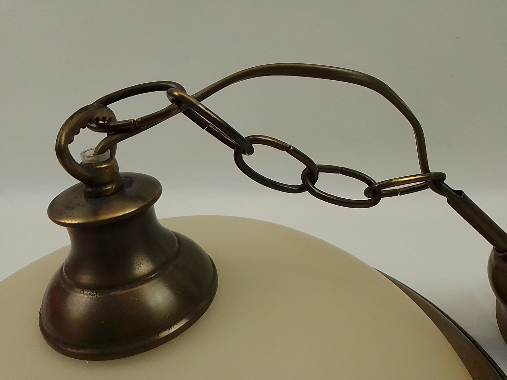 Round chandelier in glass and brass diameter 40cm