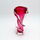 Twisted Murano Vase Sommerso Rose Italian Design 1960s