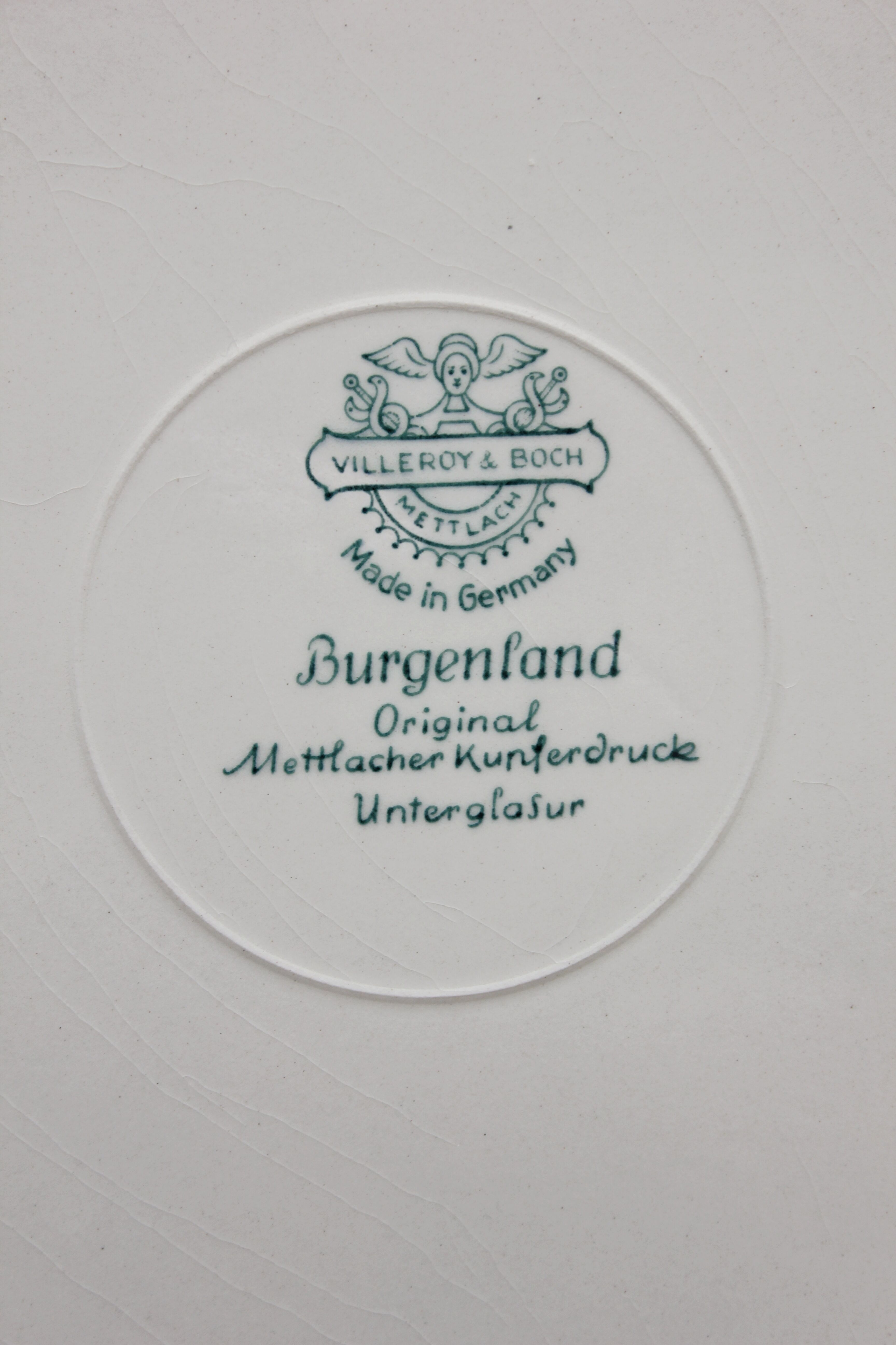 Vintage Villeroy and Boch "Burgenland" earthenware round dish