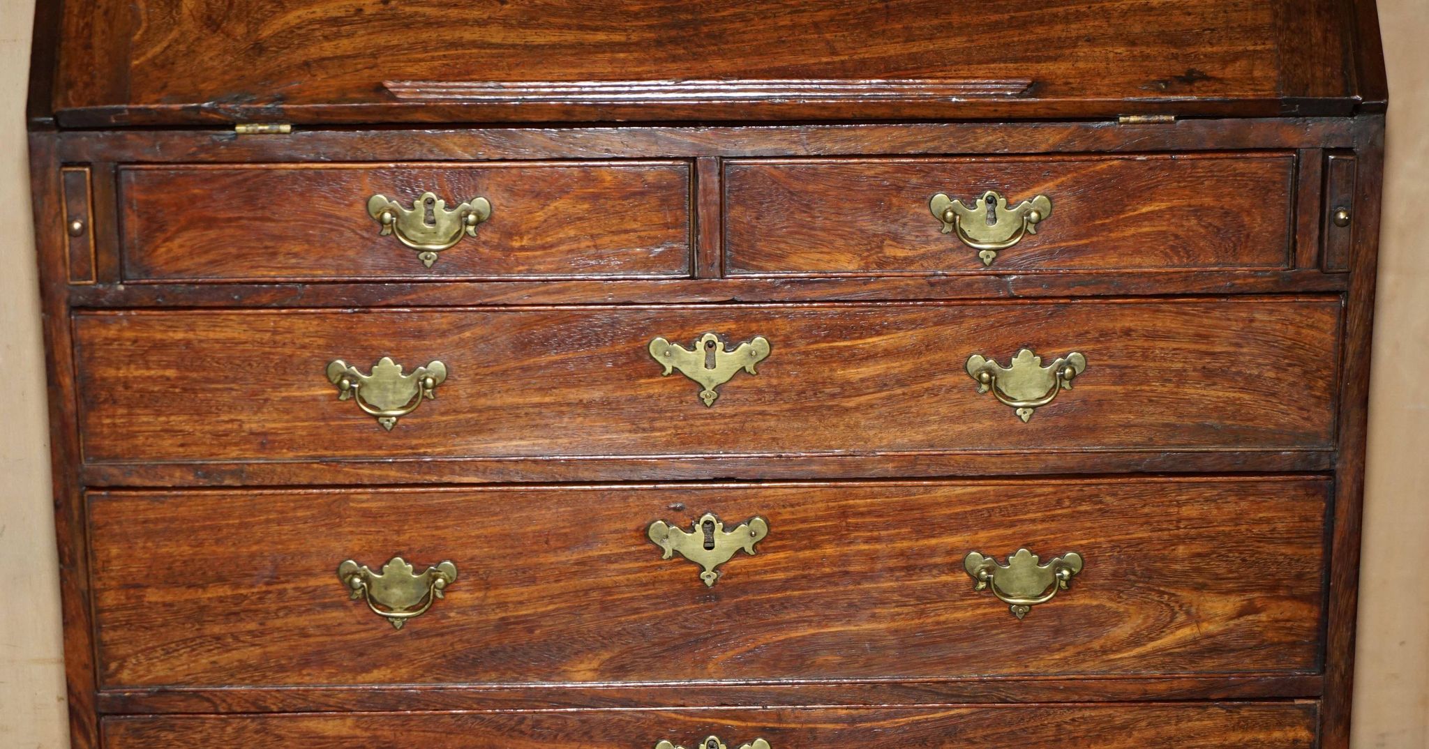Colonial camphor wood library desk, George III period circa 1760.