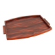 Art deco serving tray rosewood veneer / side handles