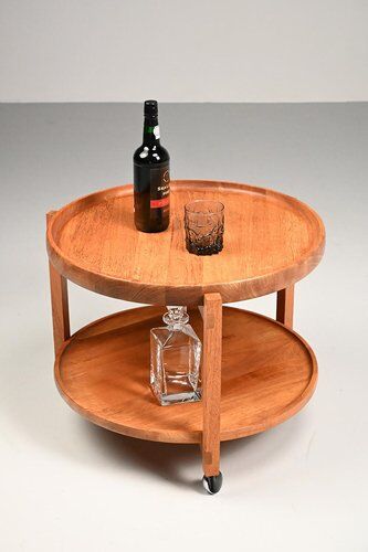 Vintage Oak Serving Trolley