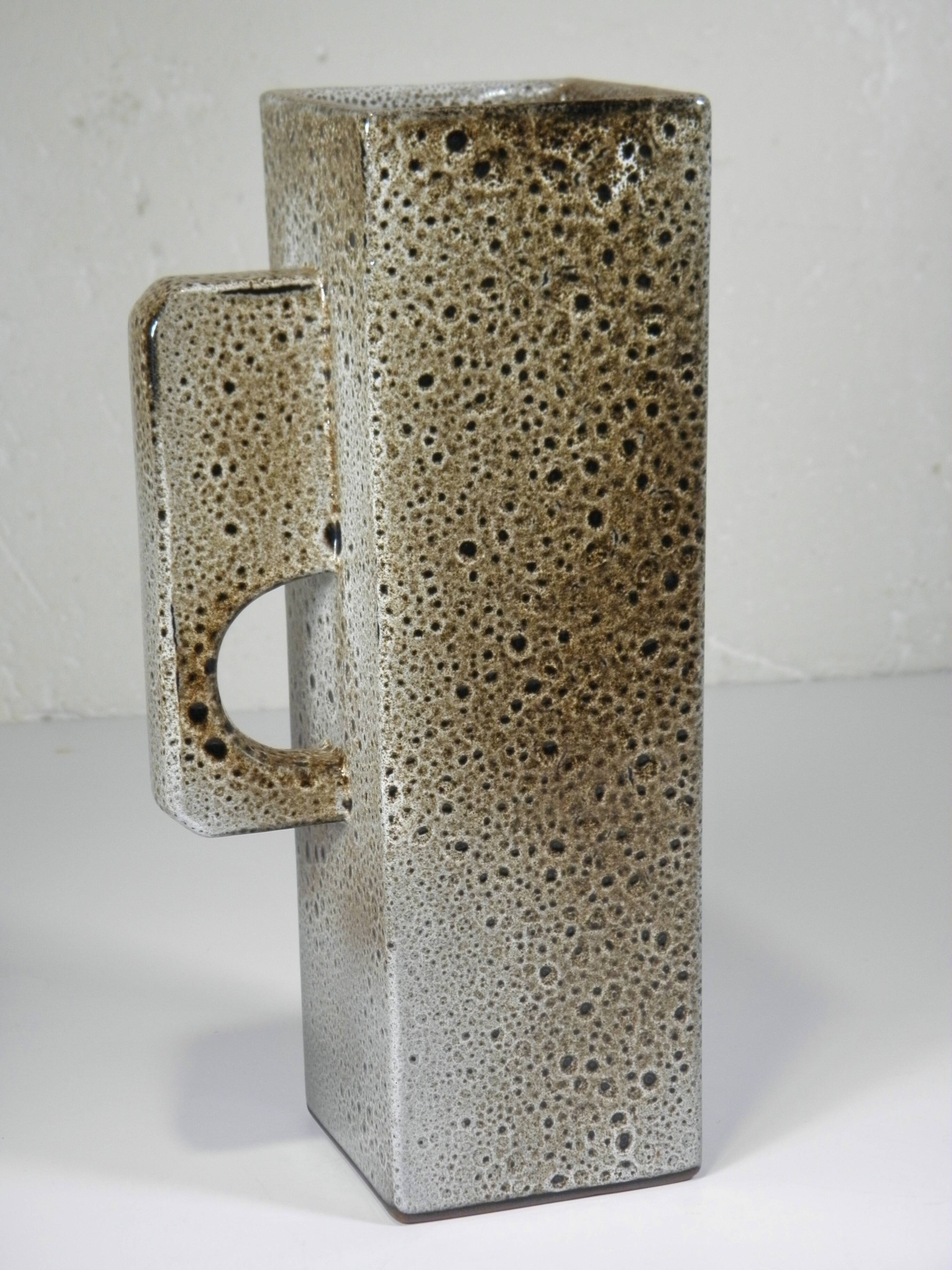 DESIGNER VASE in ENAMELED CERAMIC