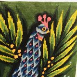 Flamboyant bird tapestry Jean Lurçat style