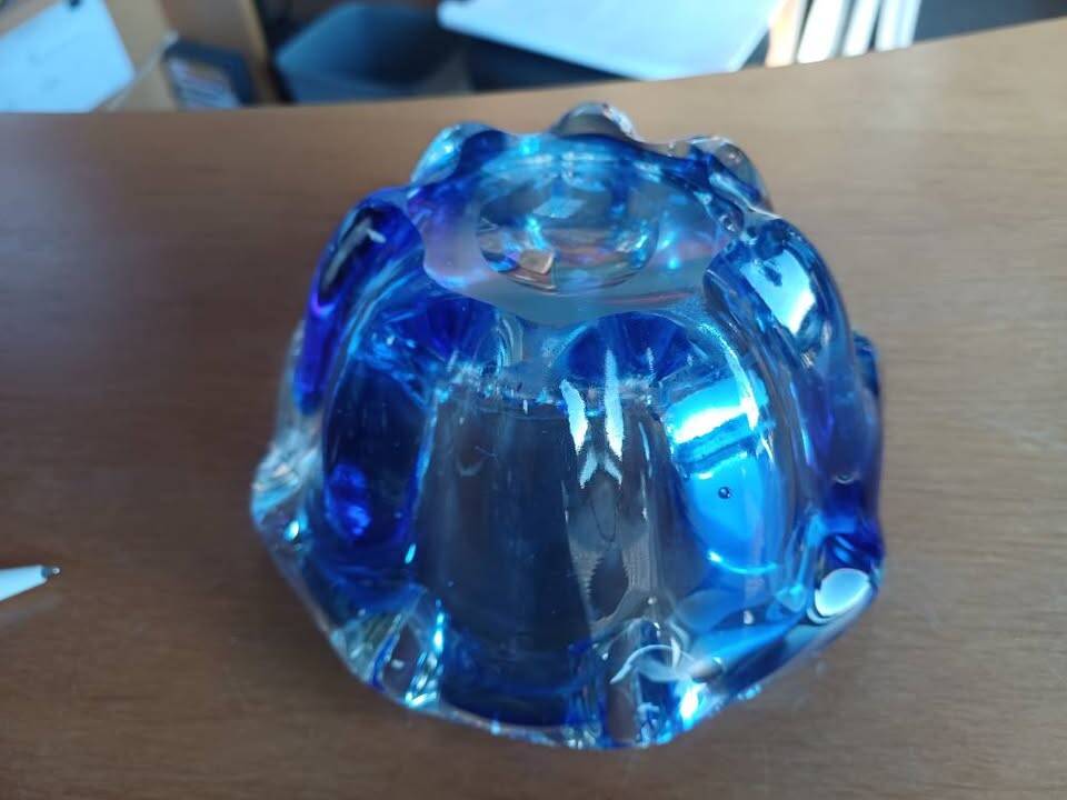 Vintage Murano-style glass ashtray