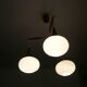 Teak pendant lamp by Louis Kalff 1950s