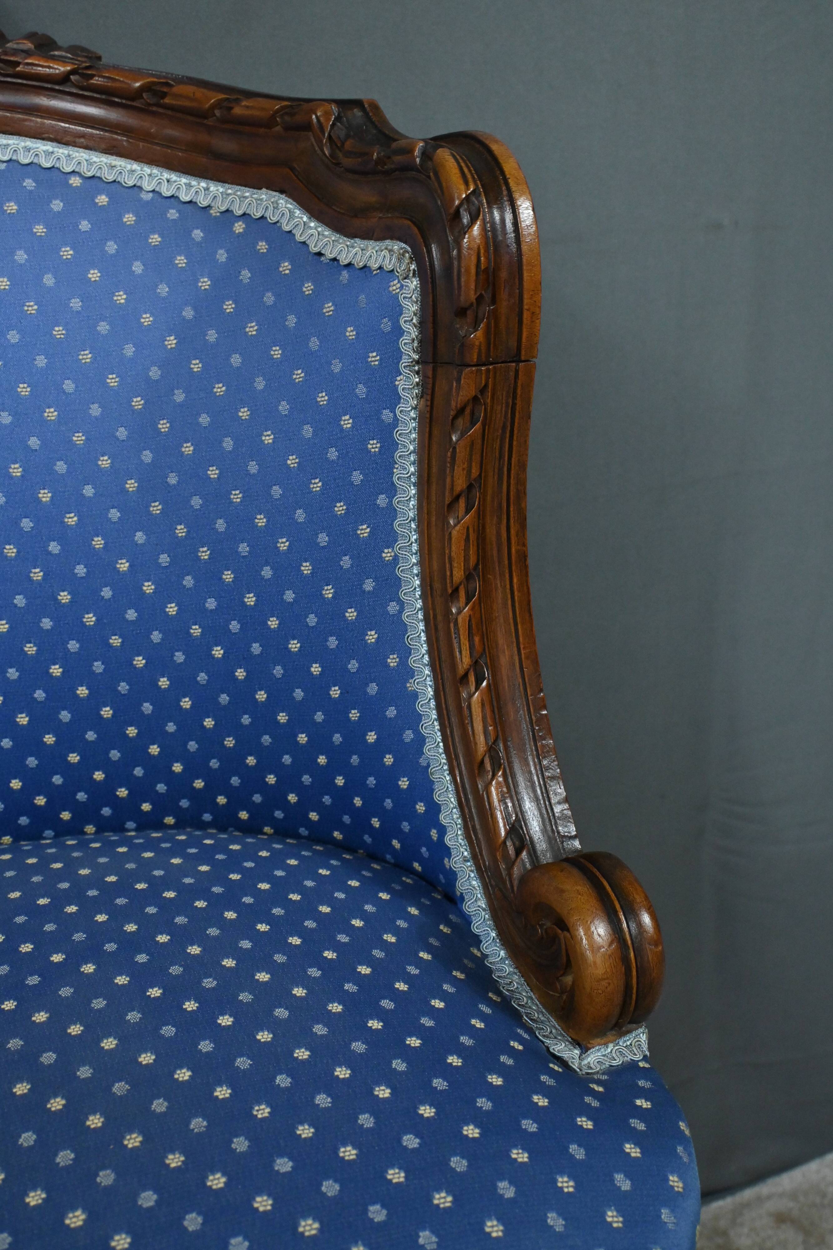 Louis XVI Style Beech Swivel Harpist Chair – Early 20th Century