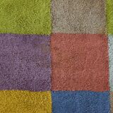 Damier coloré - Tapis tissé à la main