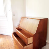 Vintage Scandinavian secretary in teak