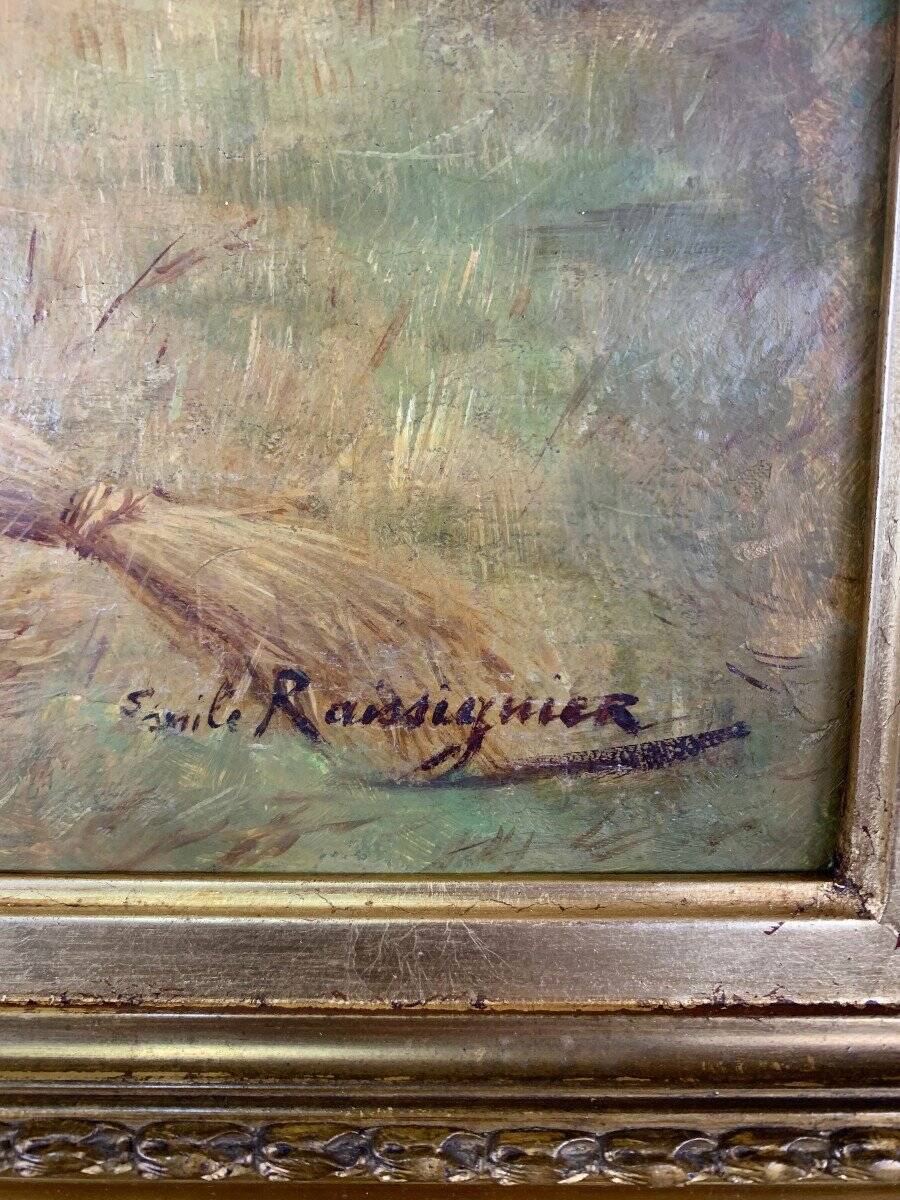 Oil Painting on Canvas Paul Emile Felix Raissiguier 19th Century