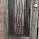 Antique Double Wooden Doors | Wrought Iron & Bubble Glass Entry Doors