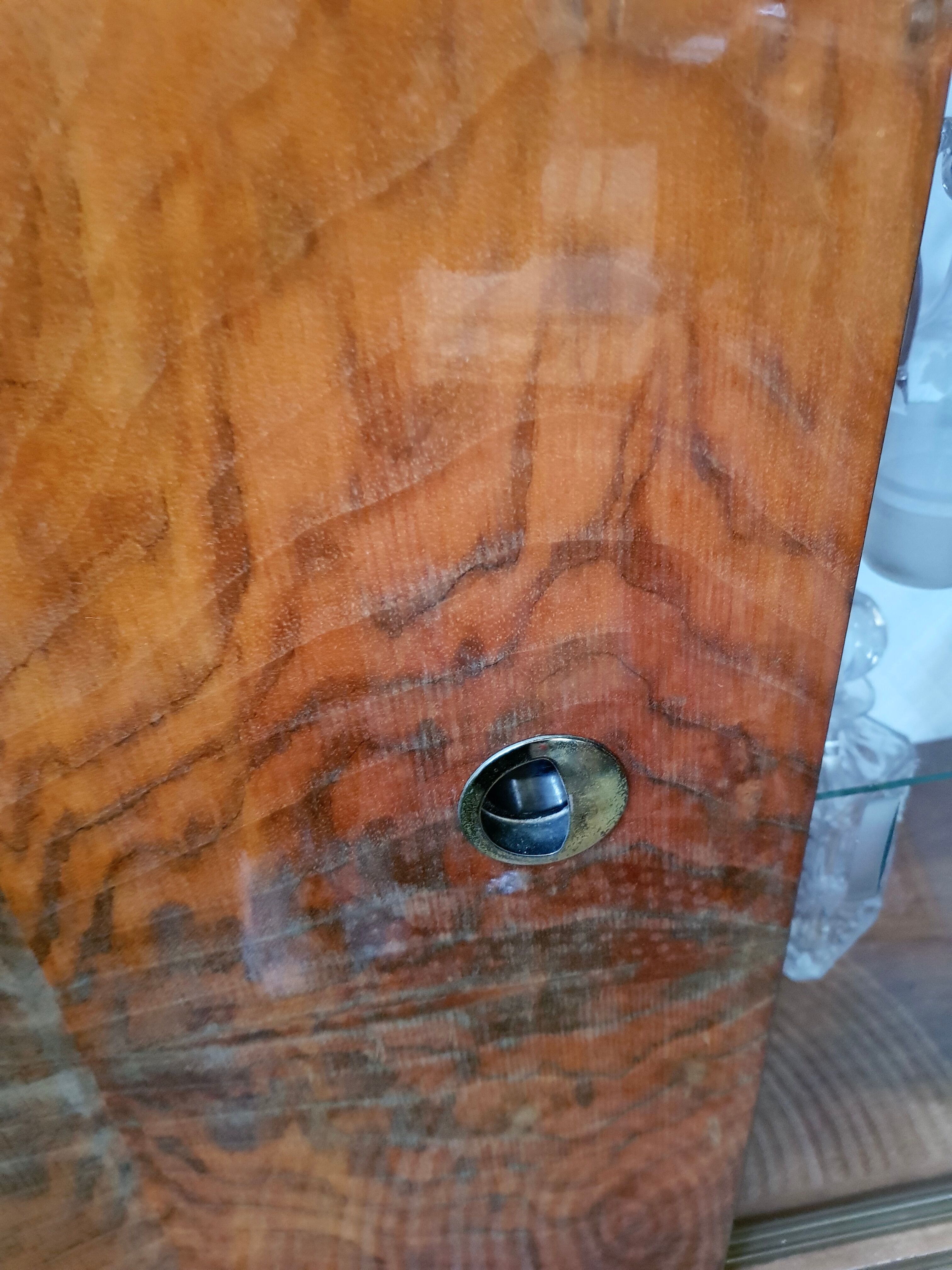 Buffet bar walnut varnished