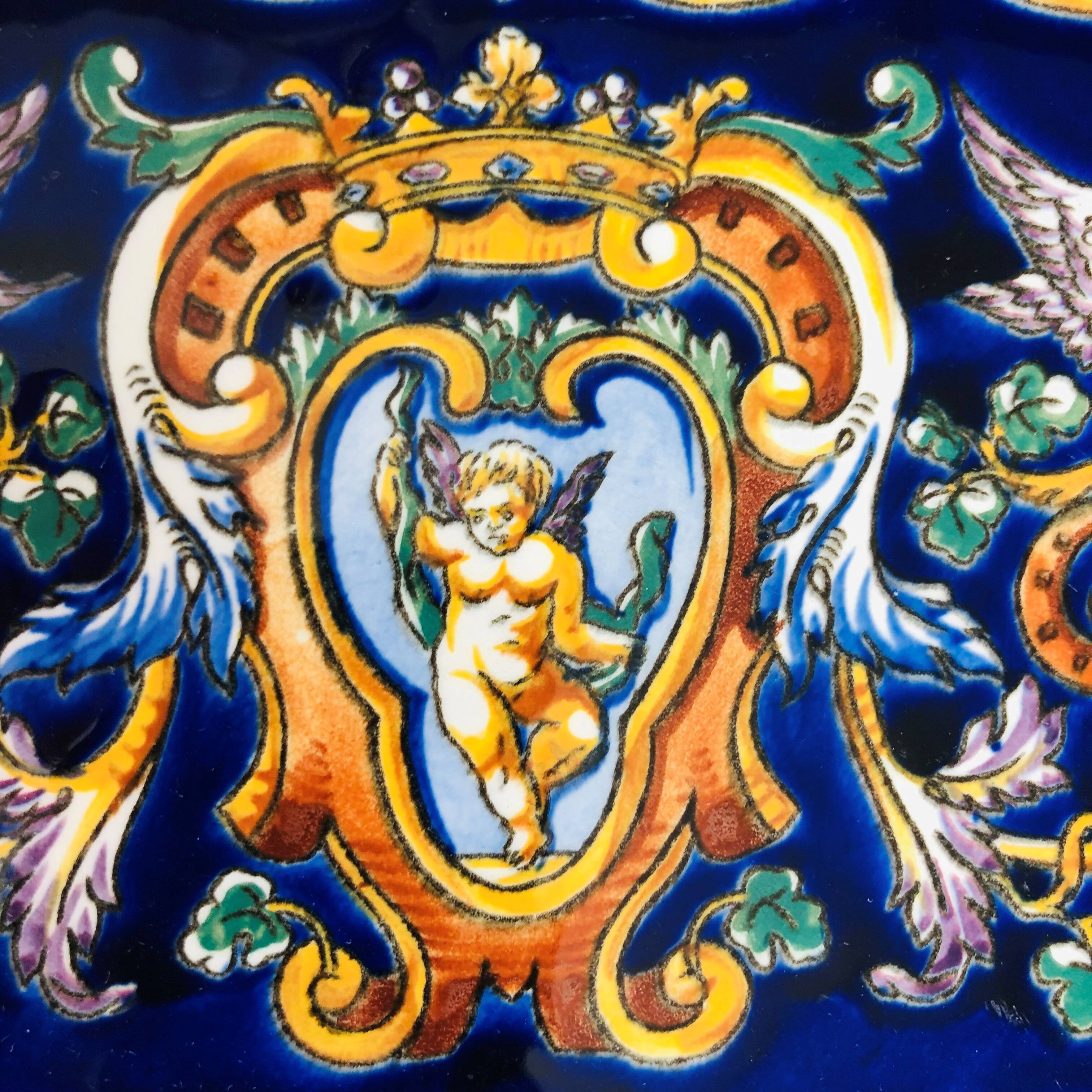 Gien earthen earthenware dish renaissance model