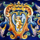 Plat en faïence de Gien modèle renaissance
