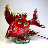 Lampe poisson barbotine Vallauris XXL