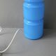 Fitz blue glass lamp, Habitat, 1990