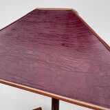 Large teak and bronze lamp from the 1970s