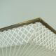Vintage tray, perforated metal and brass, attr. to mathieu matégot 50s