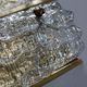 Pair of glass and brass sconces by Carl Fagerlund for Orrefors, 1960