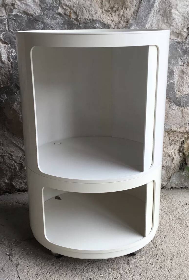 Componibili rolling bedside table by Anna Castelli for Kartell