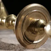 17th-century French brass candlestick – circa 1690