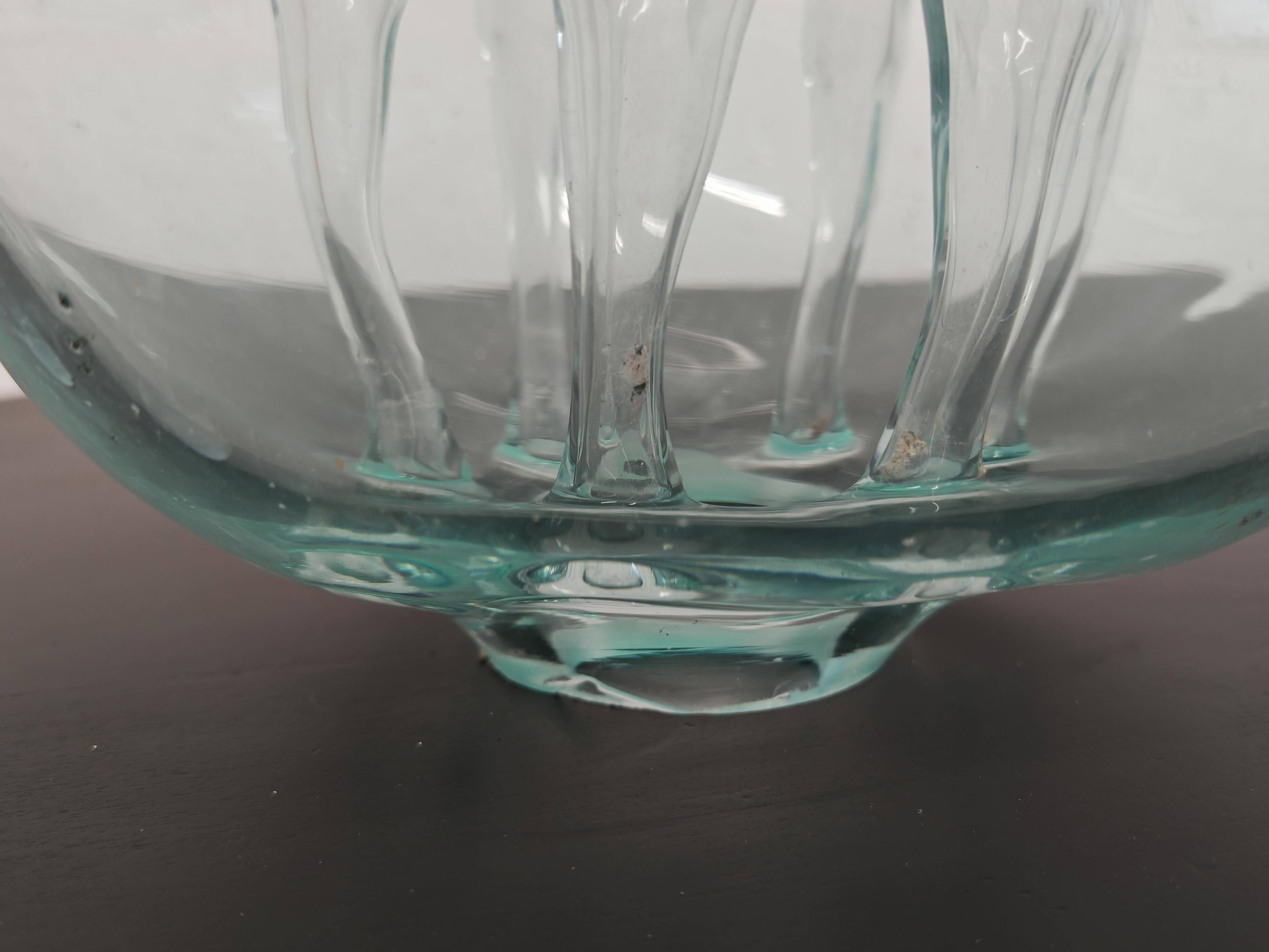 Mid-Century blown glass Ikebana vase by Dragan Drobnjak