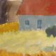 Original Swedish Water Colour – “Landscape” By Svan Grandin – Vintage & Framed – 43 × 36 Cm (16.9" × 14.2")