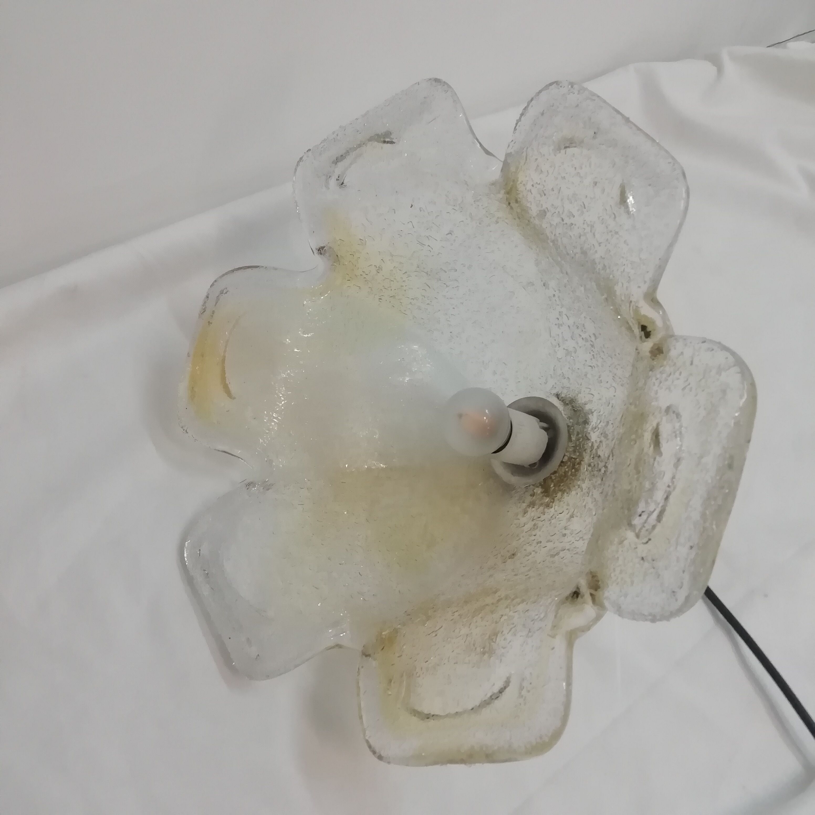 Danish ceiling lamp of the Omi house with Murano glass tulip