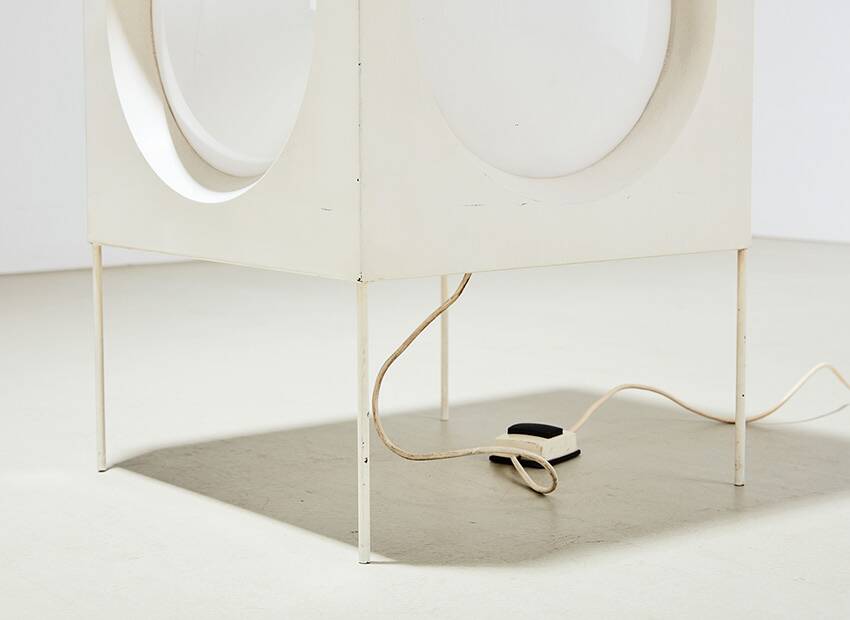 Carl Moor Cube Floor Lamp for BAG Turgi Switzerland 1960s