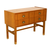 Commode scandinave en teck et en hêtre, Suède, 1960