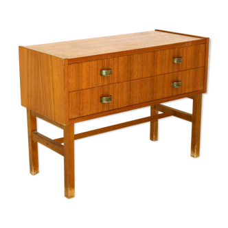 Commode scandinave en teck et en hêtre, Suède, 1960