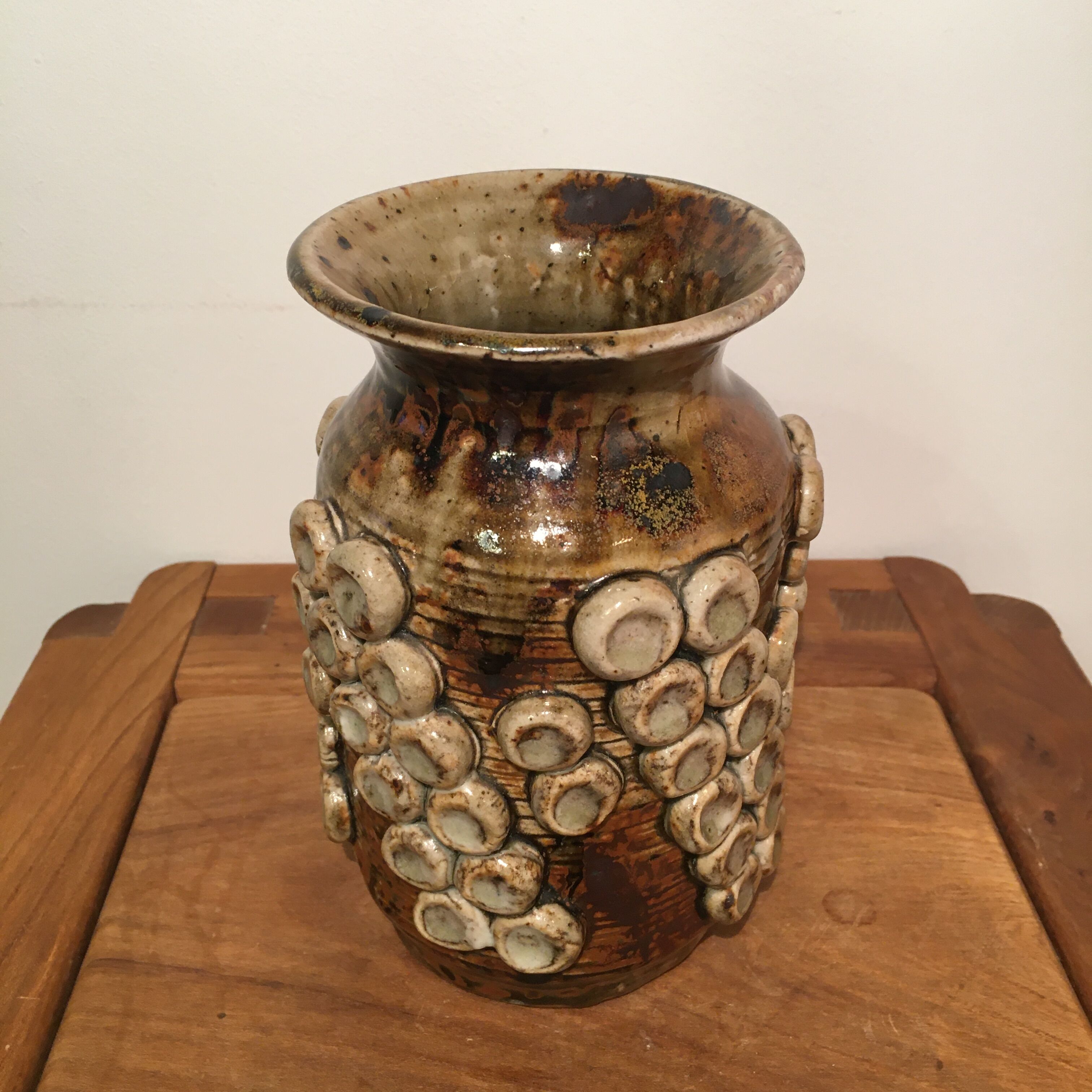 André Rozay sandstone vase in La Borne