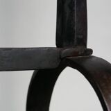 Monumental chenets for fireplace - Italian production - Minimalist design