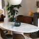 Table marbre arabescato Italie vintage