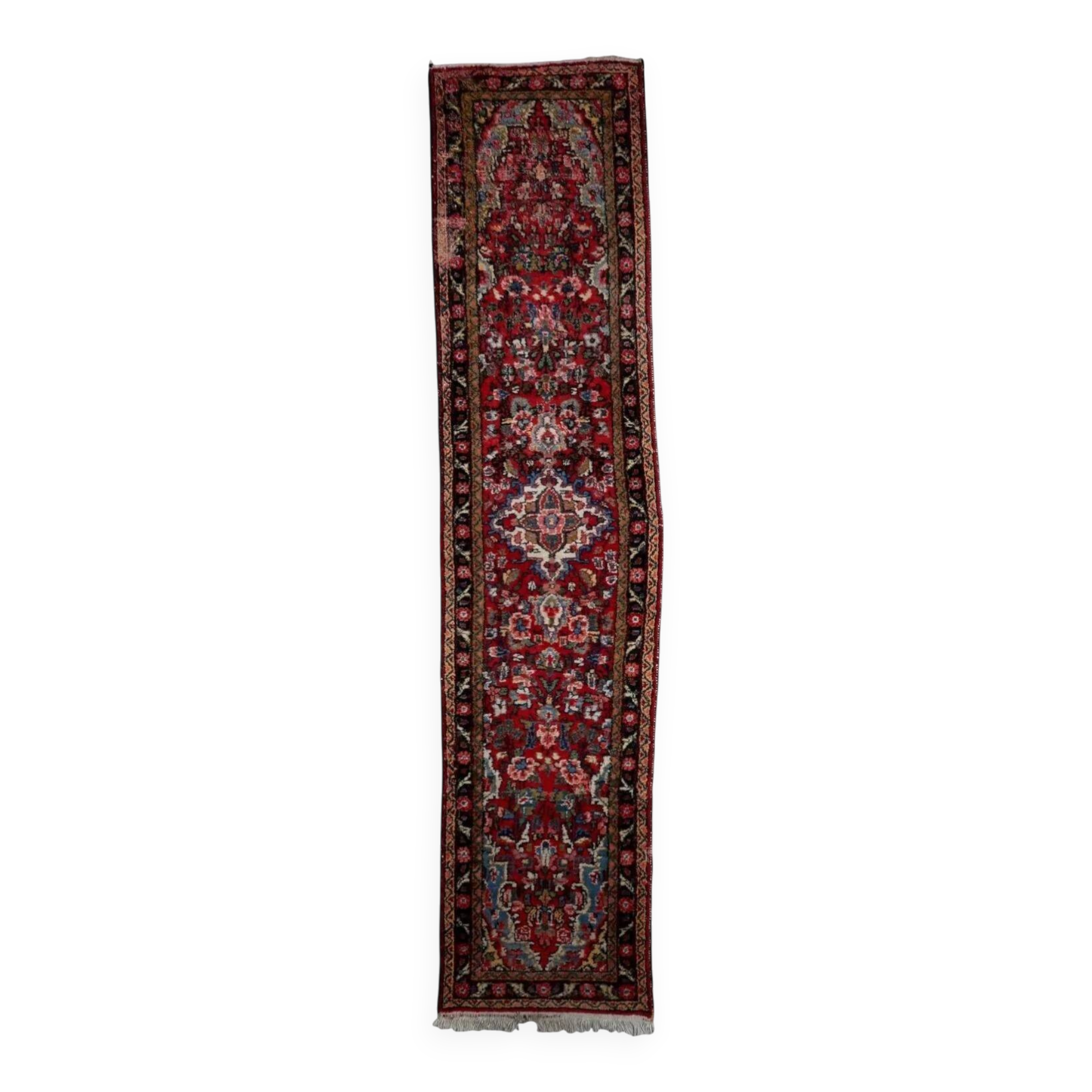 Antique Persian Hamadan runner 75 cm x 315 cm 1920s - 1C1233