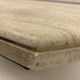 Vintage coffee table travertine and fossile marble top , 1970's
