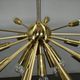 Kamenický Šenov 28-Light Brass Sputnik Chandelier, Czechoslovakia, 1970s
