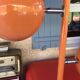 Vintage 70s orange eyeball floor lamp