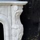 Louis XV Style Fireplace in Carrara Marble, Circa 1980