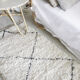 Berber carpet Beni Ouarain with diamonds - 67x171cm
