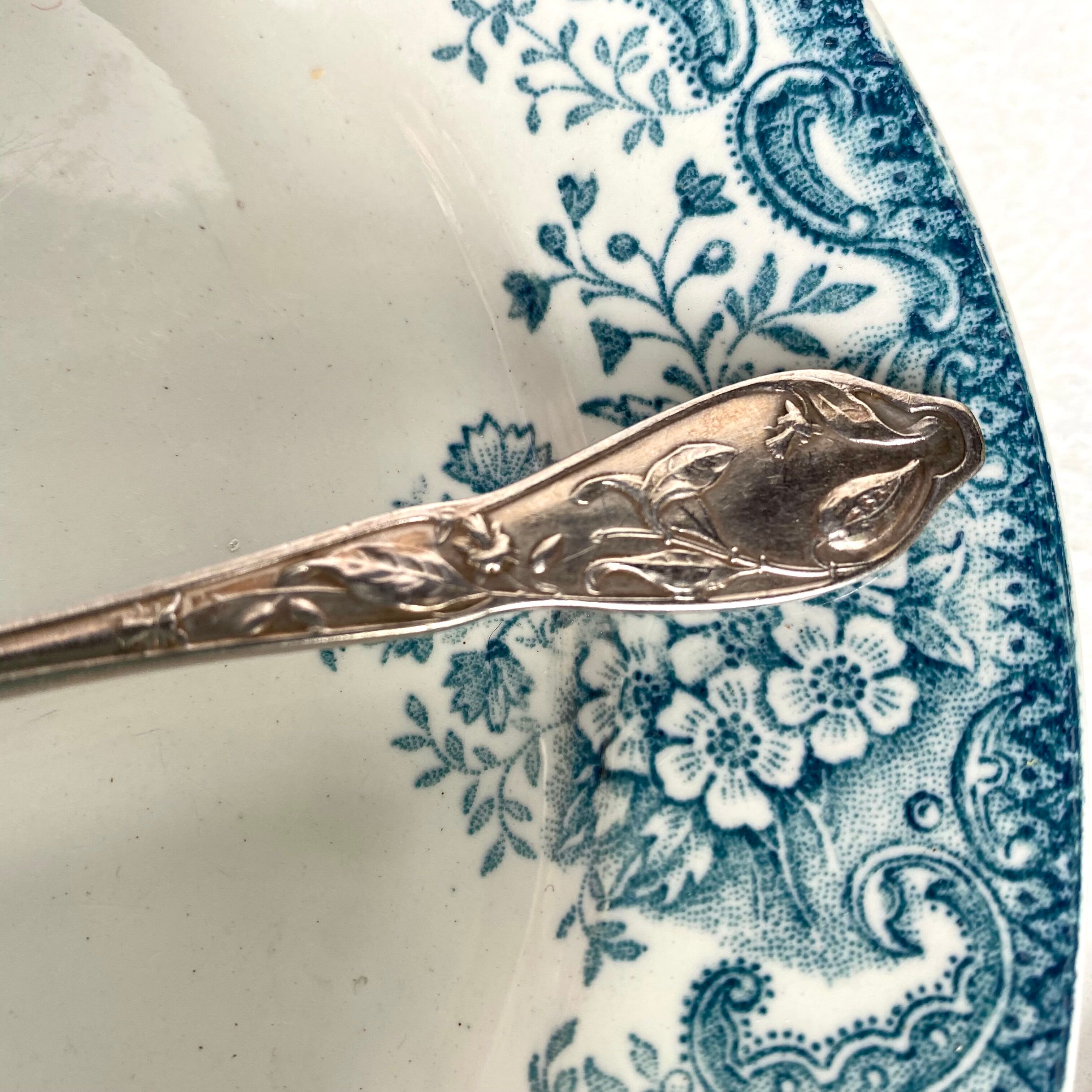 Antique silver-plated spoons