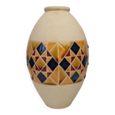 Glazed ceramic vase Art Deco.