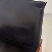 Mid-Century Modern Set of 4 Chairs in the Style of Scarpa, 1970s