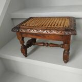 Small caned bench